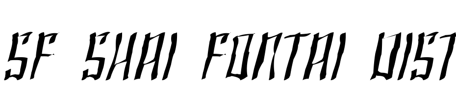 SF Shai Fontai Distressed Oblique Font Download Free